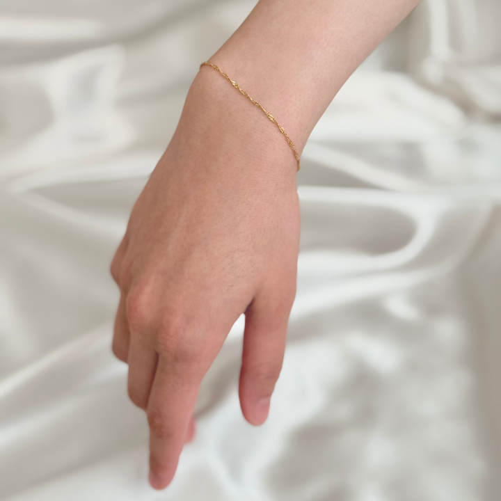 925 Sterling Silver 18K Gold Plated Bracelets