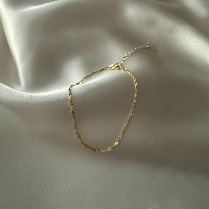 925 Sterling Silver 18K Gold Plated Bracelets