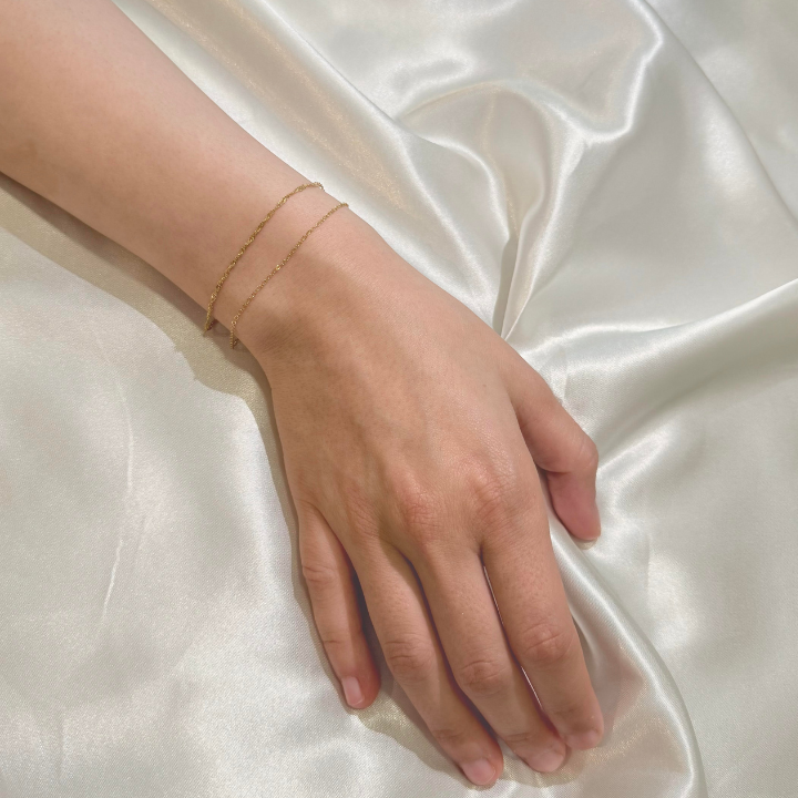 925 Sterling Silver 18K Gold Plated Bracelets
