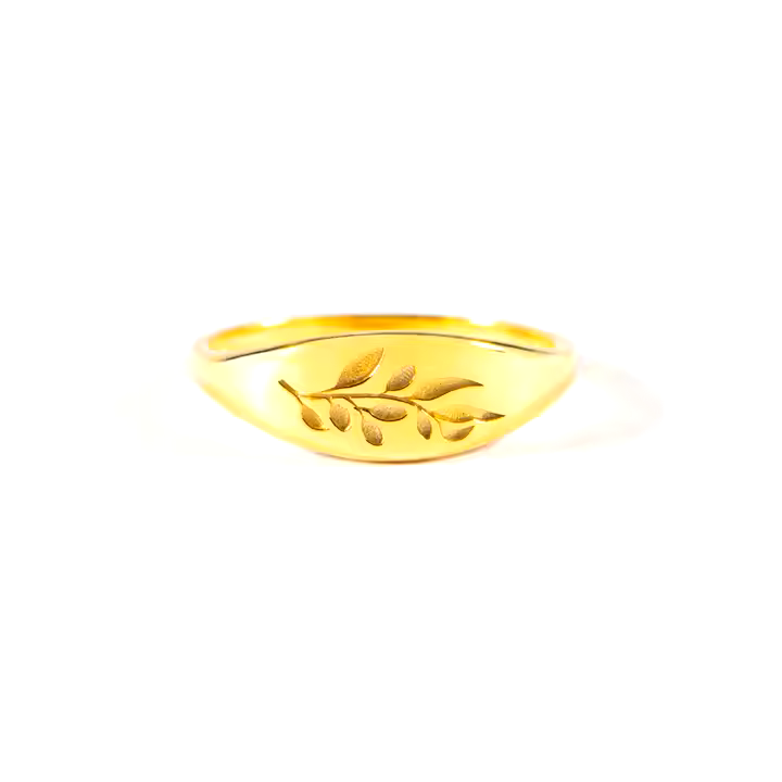 Leaf Pattern Chapter Ring