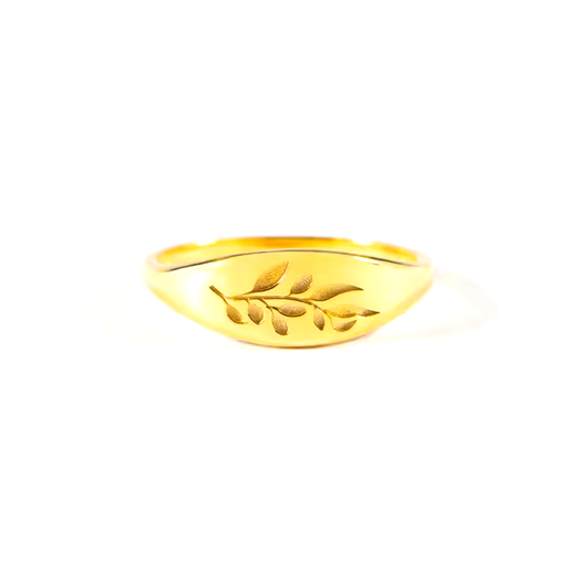 Leaf Pattern Chapter Ring