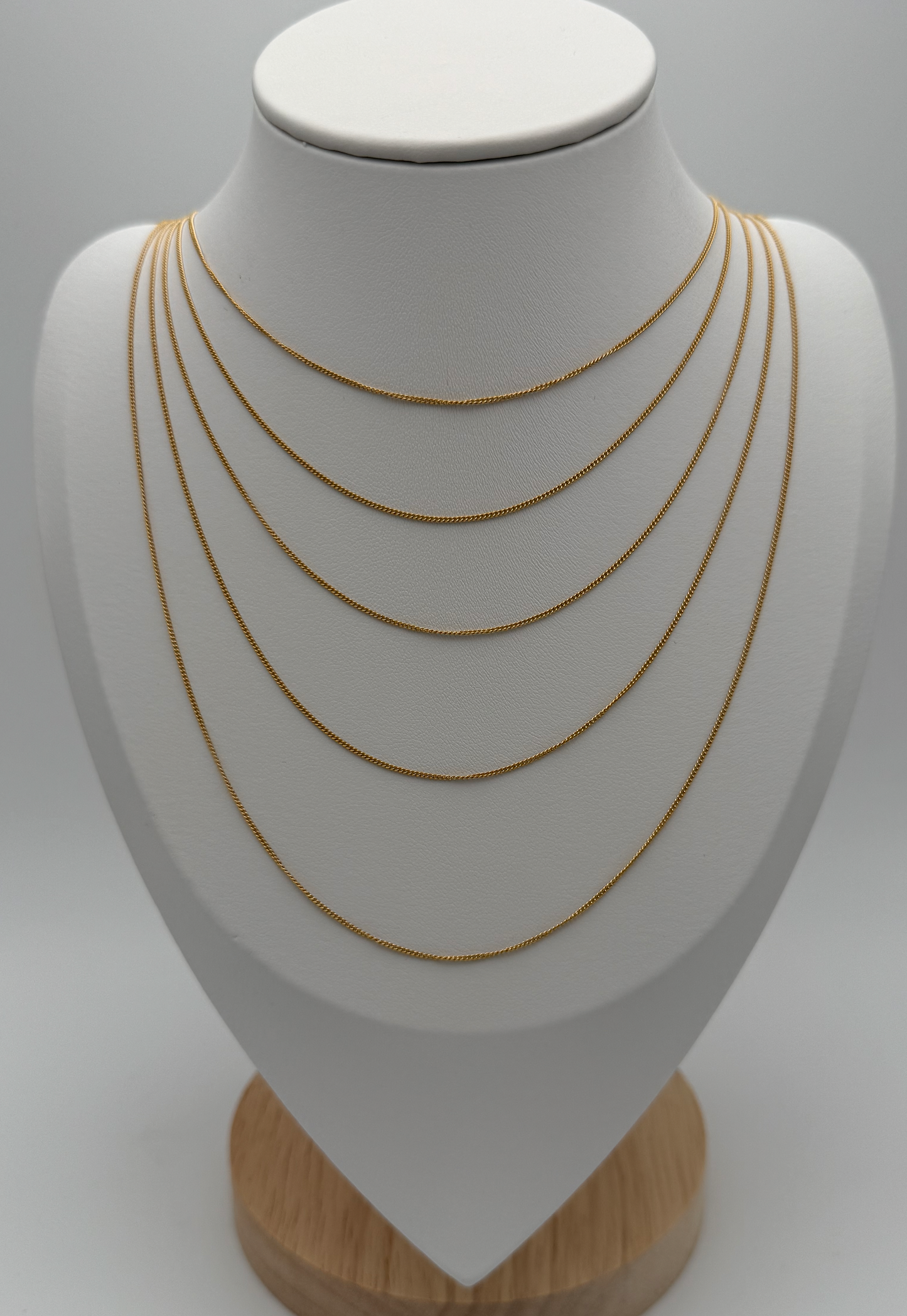 925 Sterling Silver 18K Gold Plated Chain