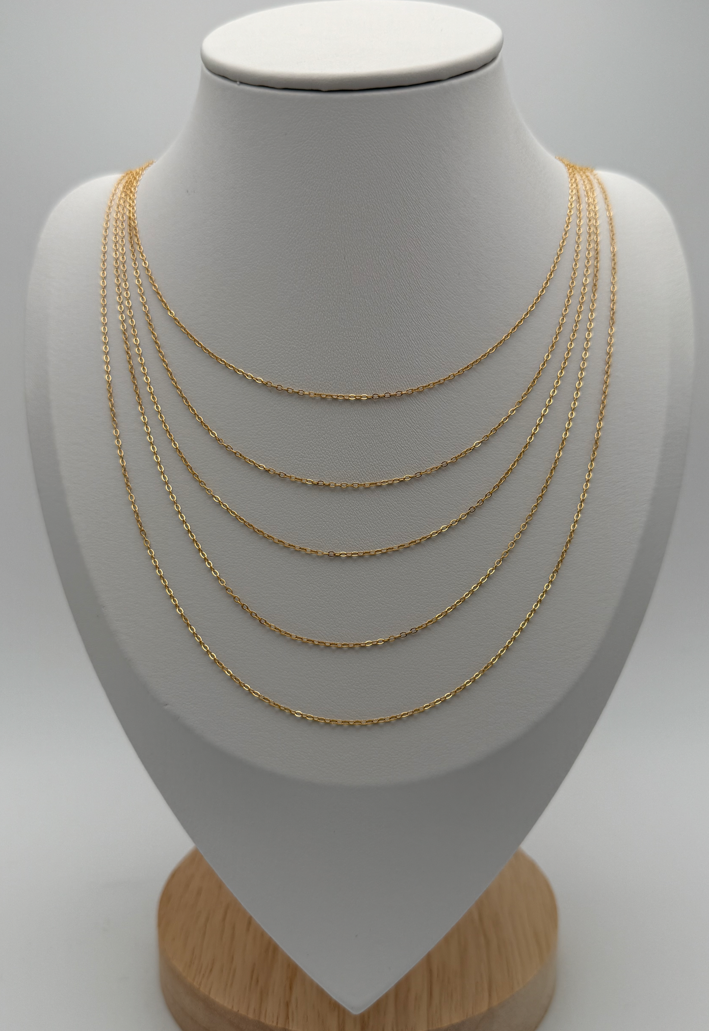 925 Sterling Silver 18K Gold Plated Chain